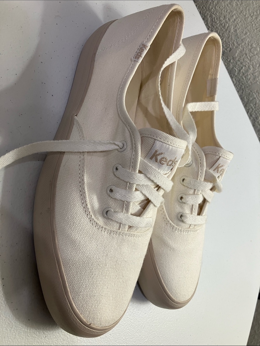 Cream Canvas Keds Shoes